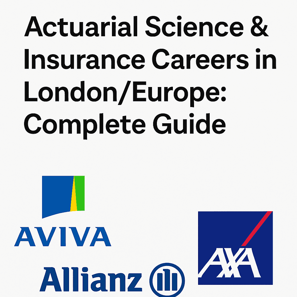 Actuarial Science & Insurance Careers in London/Europe: Complete Guide